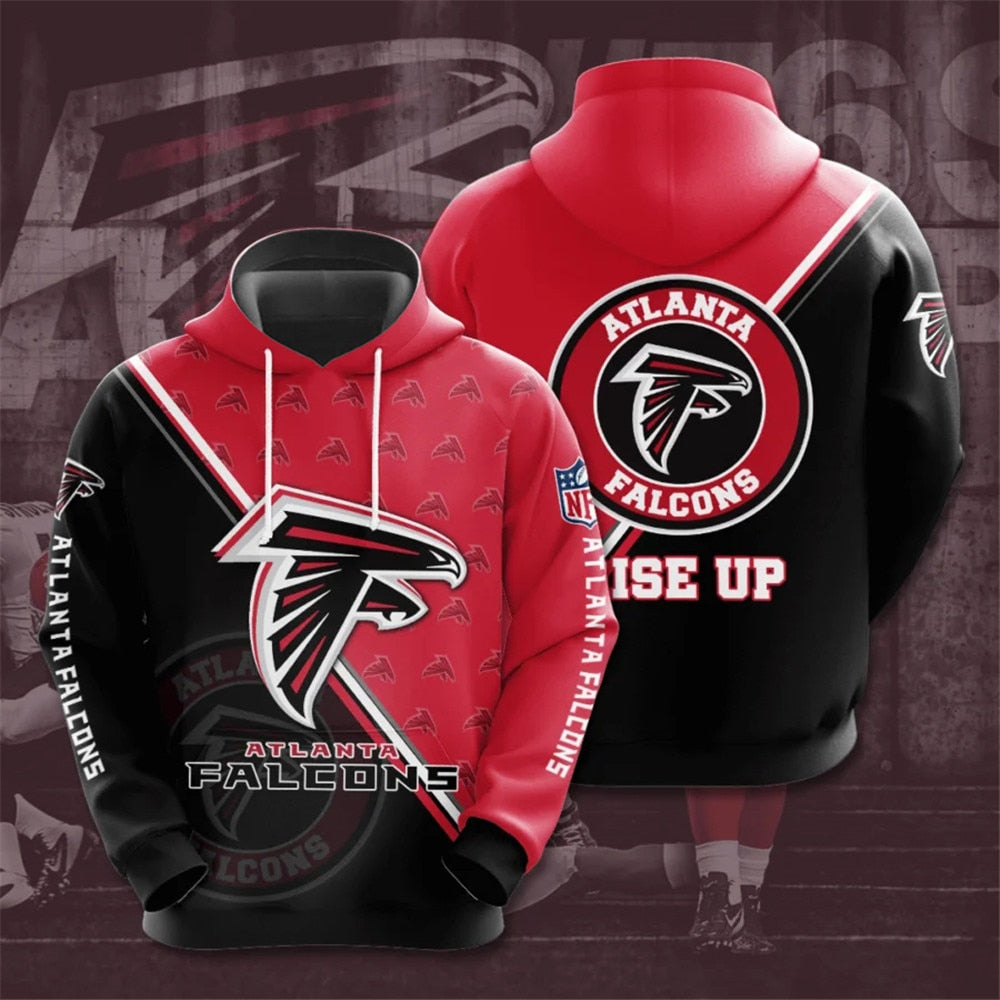 Atlanta Falcons Hoodie Seal Motifs All Over Print Gifts For Fans