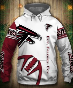 Atlanta Falcons Hoodie With Graphic Balls 3D All Over Print Design
