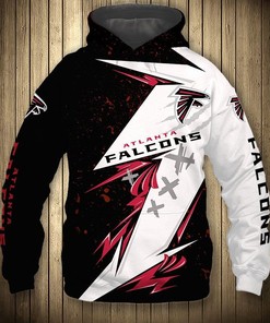 Atlanta Falcons Hoodie With Thunder Graphic 3D All Over Print Design For Fans