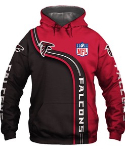 Atlanta Falcons Men'S Hoodie 3D With Highway Letter Design Gifts For Fans