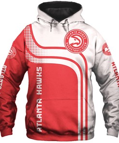 Atlanta Hawks All Over Print Hoodie Zip Hoodie For Fans