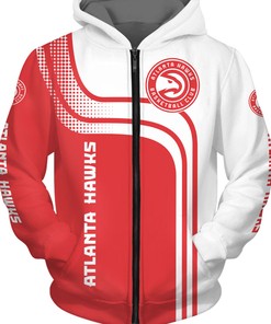 Atlanta Hawks All Over Print Hoodie Zip Hoodie For Fans