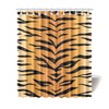 Attractive Tiger Print Shower Curtain - Perfect Gift for Animal and Cat Lovers - Waterproof Bathroom Decor