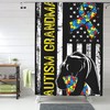 Autism Awareness Bear Shower Curtain for a Supportive Cause