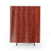 Autumn Acorn Design William Morris Red Shower Curtain for a Touch of Nature