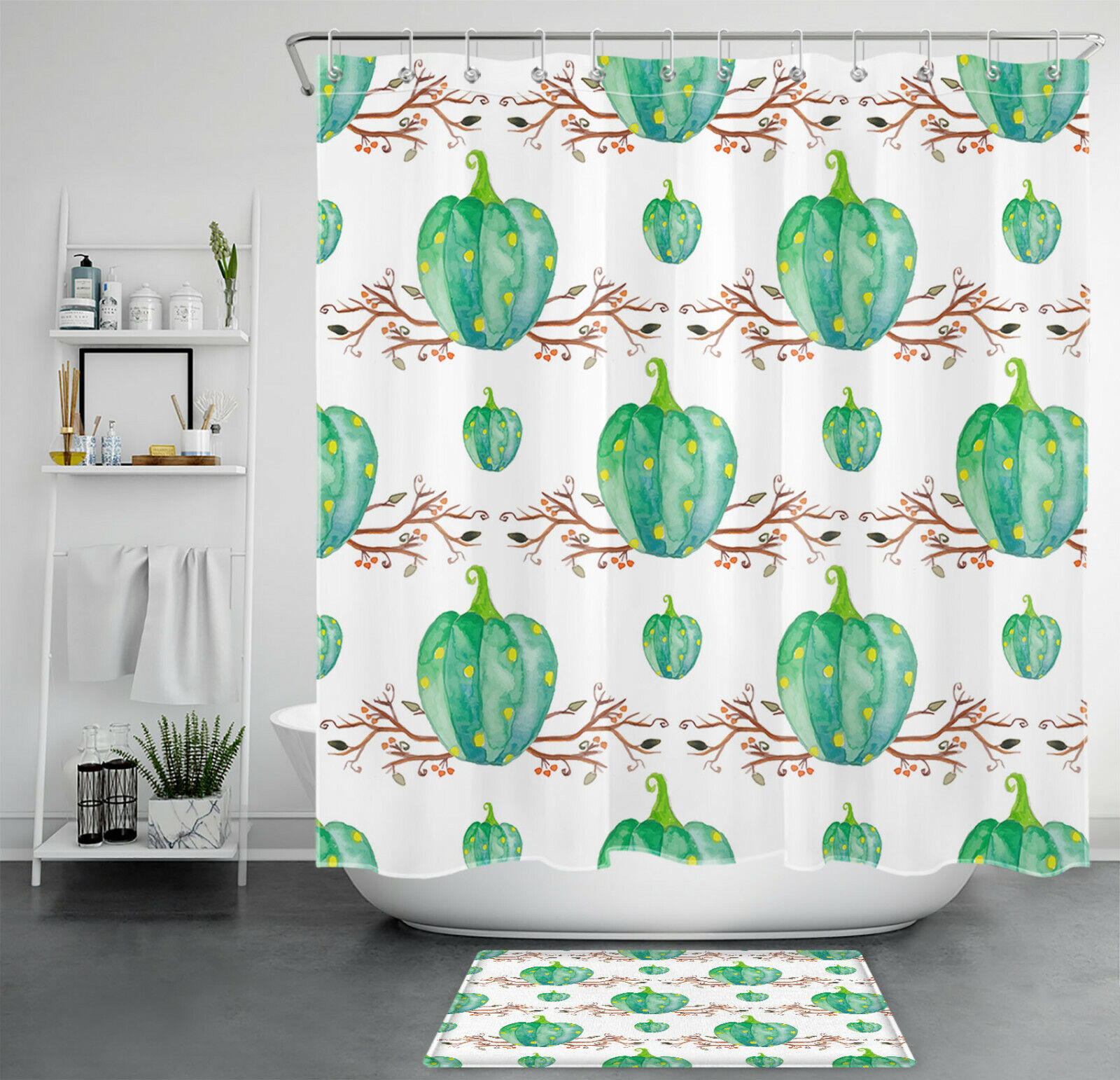 Autumn Branches Thanksgiving Shower Curtain: Celebrate The Season With Your Bathroom Decor