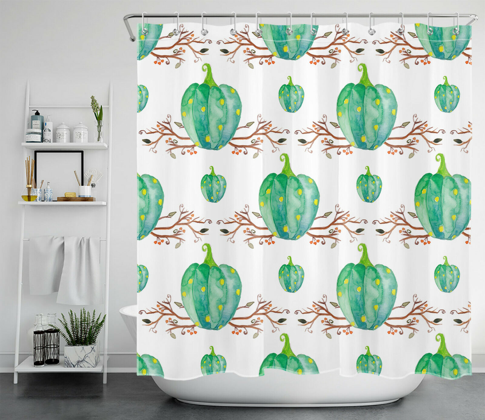Autumn Branches Thanksgiving Shower Curtain: Celebrate The Season With Your Bathroom Decor