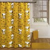 Autumn Leaves Snoopy and Woodstock Shower Curtain Set - Nature-Inspired Bathroom Decor