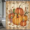Autumn Pumpkin Harvest Farmhouse Thanksgiving Halloween Shower Curtain