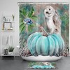 Autumn Pumpkins Cute Owl Shower Curtain Set For Whimsical And Adorable Bathroom Decor