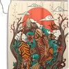 Autumn Sunset Printed Waterproof Halloween Shower Curtain
