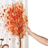 Autumn Trees And Old Bicycles Customizable Shower Curtain, Nature Theme Bathroom Decor