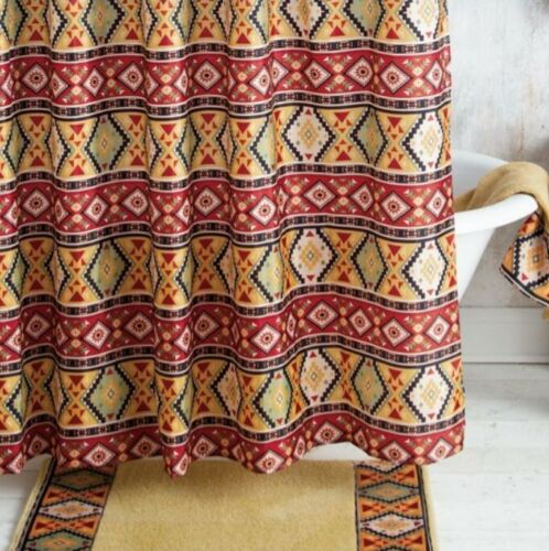 Aztec Country Western Rustic Ranch Shower Curtain by Popular Bath, Bathroom Decor with Quotes