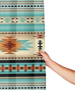 Aztec Navajo Print Shower Curtain - Southwestern Bathroom Decor