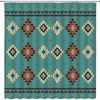 Aztec Shower Curtain Southwestern Navajo Native American Tribal Ethnic Geometric Vintage Decor 
