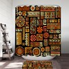 Aztec Symbols Shower Curtain Design