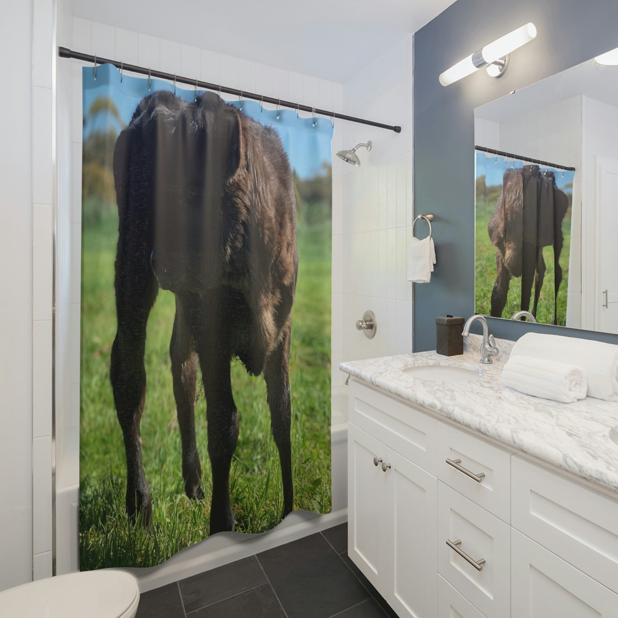 Baby Cow Rhonda Shower Curtain - Image 2