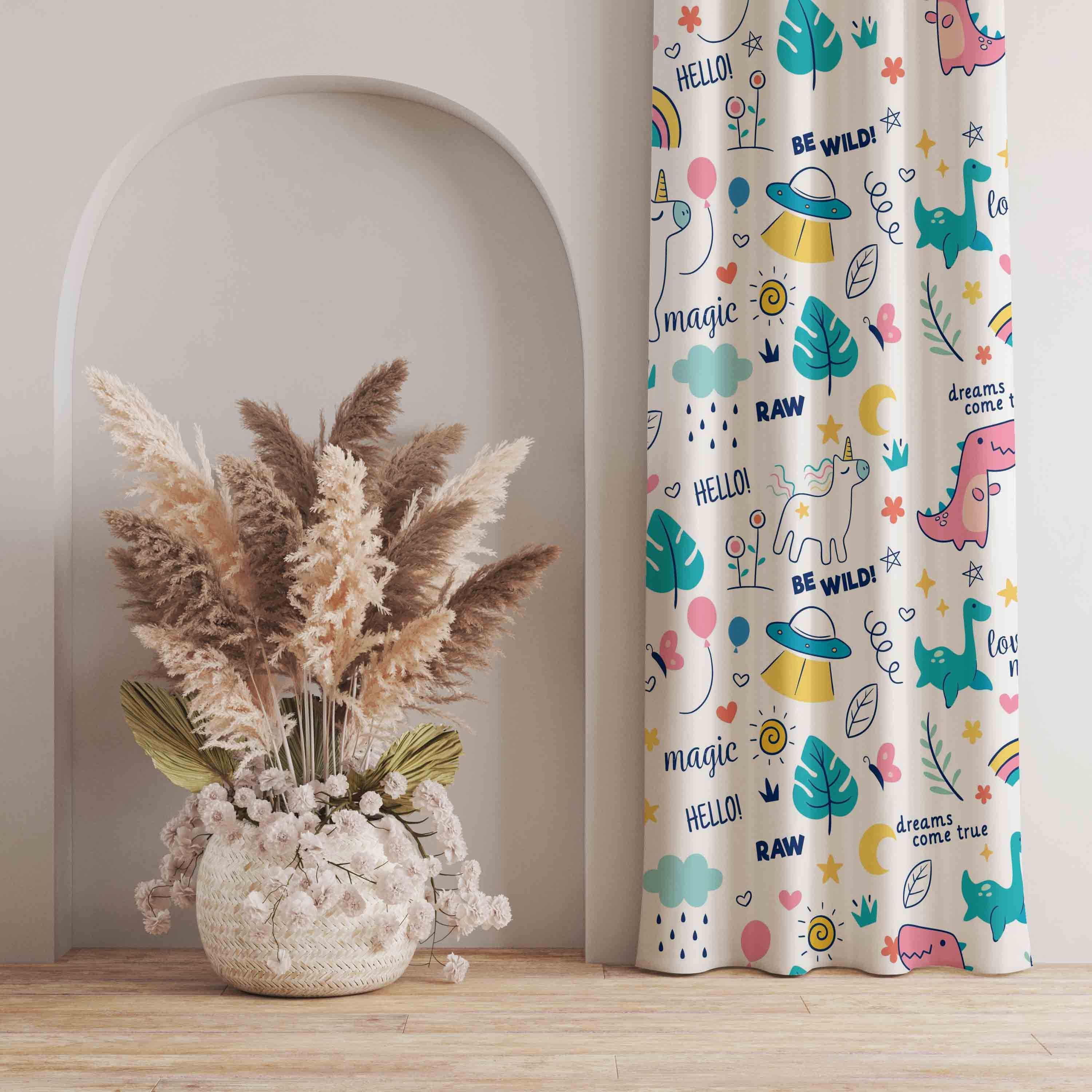 Baby Dinosaur Kids Room Curtain Set