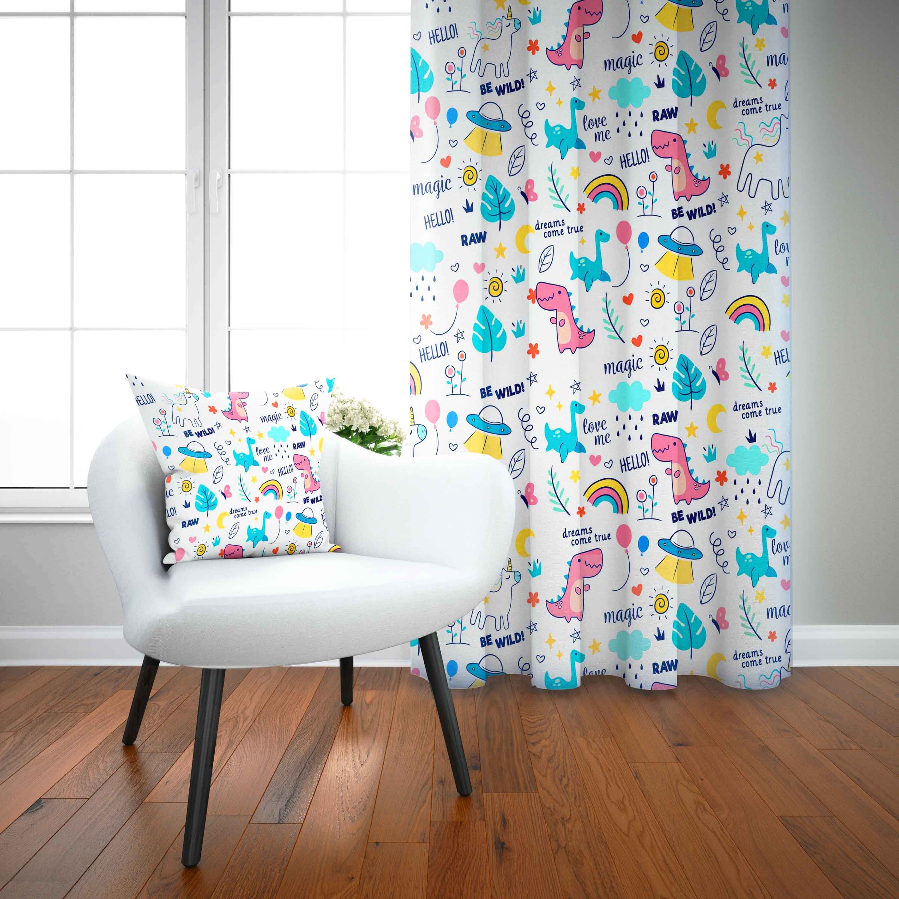 Baby Dinosaur Kids Room Curtain Set - Image 3
