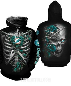Baby Yoda 3D Hoodie - Miami Dolphins