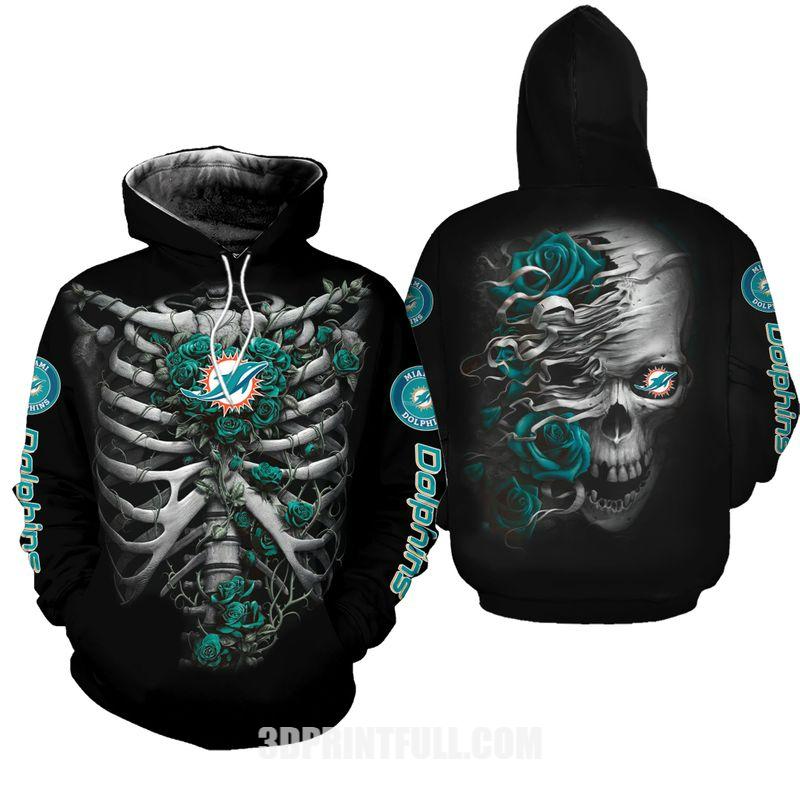 Baby Yoda 3D Hoodie - Miami Dolphins