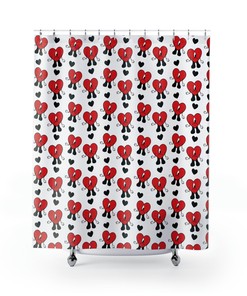 Bad Bunny Merch Shower Curtain With Un Verano Sin Ti Quote