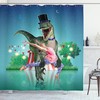 Ballerina Stars and Moon Shower Curtain for Modern Bathrooms