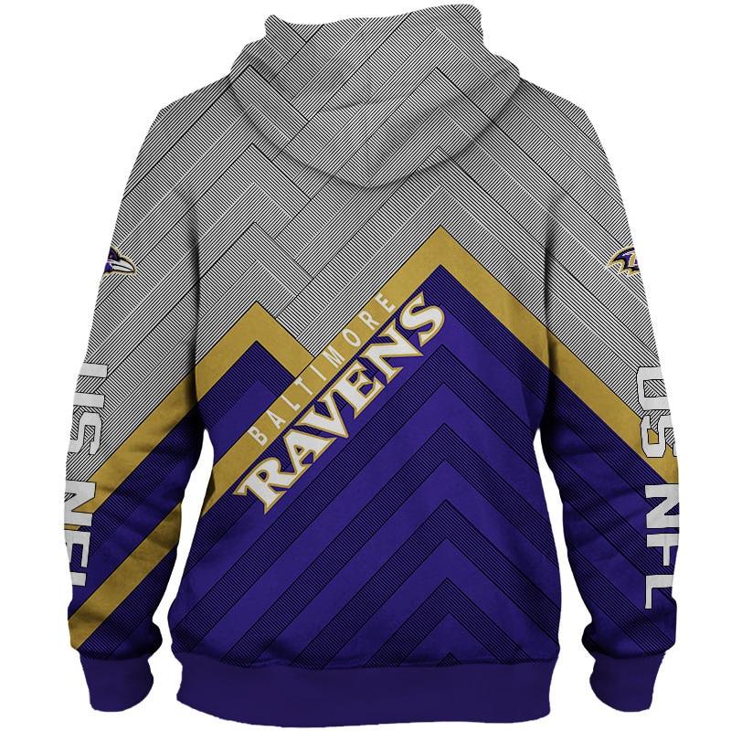 Baltimore Ravens 3D Pullover - All Over Print Hoodie For Nfl Fans