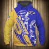 Baltimore Ravens All Over Print Hoodie Cartoon Player Cute Zip Hoodie