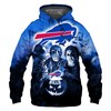 Baltimore Ravens Hoodie 3D Halloween Horror Night Graphic Gifts For Fans
