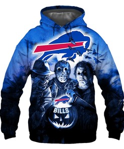 Baltimore Ravens Hoodie 3D Halloween Horror Night Graphic Gifts For Fans