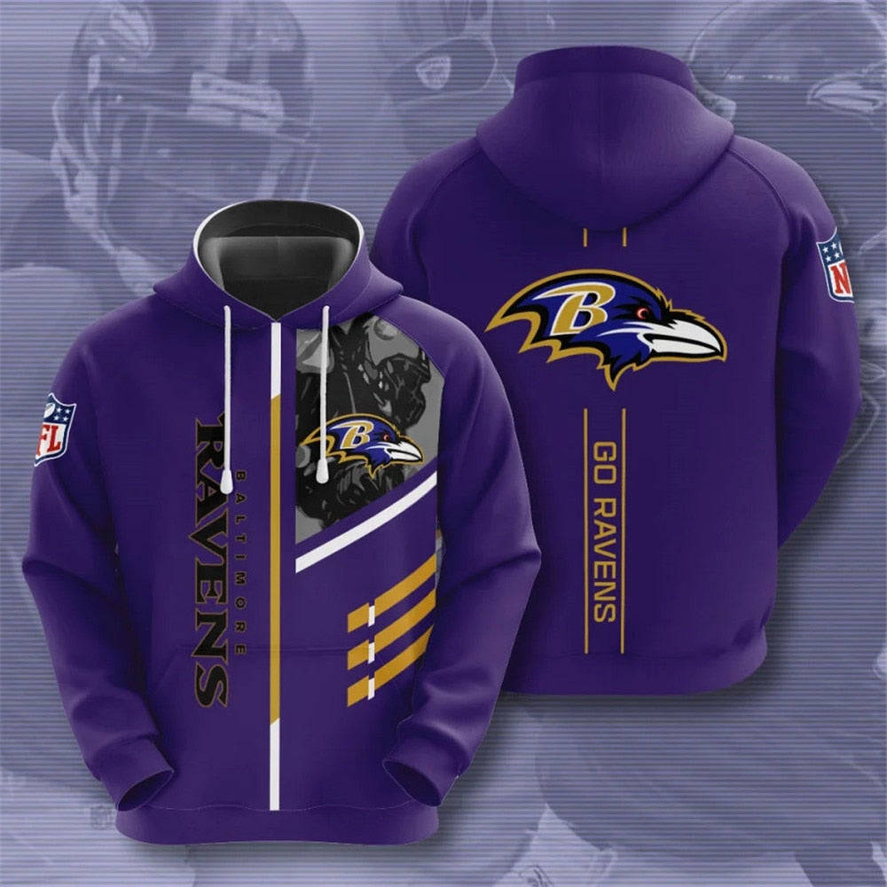 Baltimore Ravens Hoodie 3D No 1 Fan Gifts For Fans
