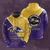 Baltimore Ravens Hoodie 3D Seal Motifs Gifts For Fans