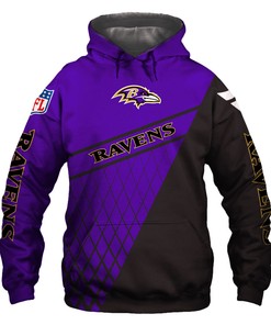 Baltimore Ravens Hoodie 3D Zip Hoodie Fan Gift
