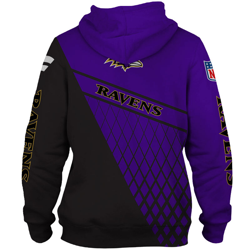 Baltimore Ravens Hoodie 3D Zip Hoodie Fan Gift
