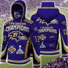 Baltimore Ravens Super Bowl 2 Times Champions All Over Print Hoodie Gifts For Fans
