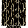 Bamboo Shapes Shower Curtain, Microfiber Bathroom Accents Fabric Machine Washable