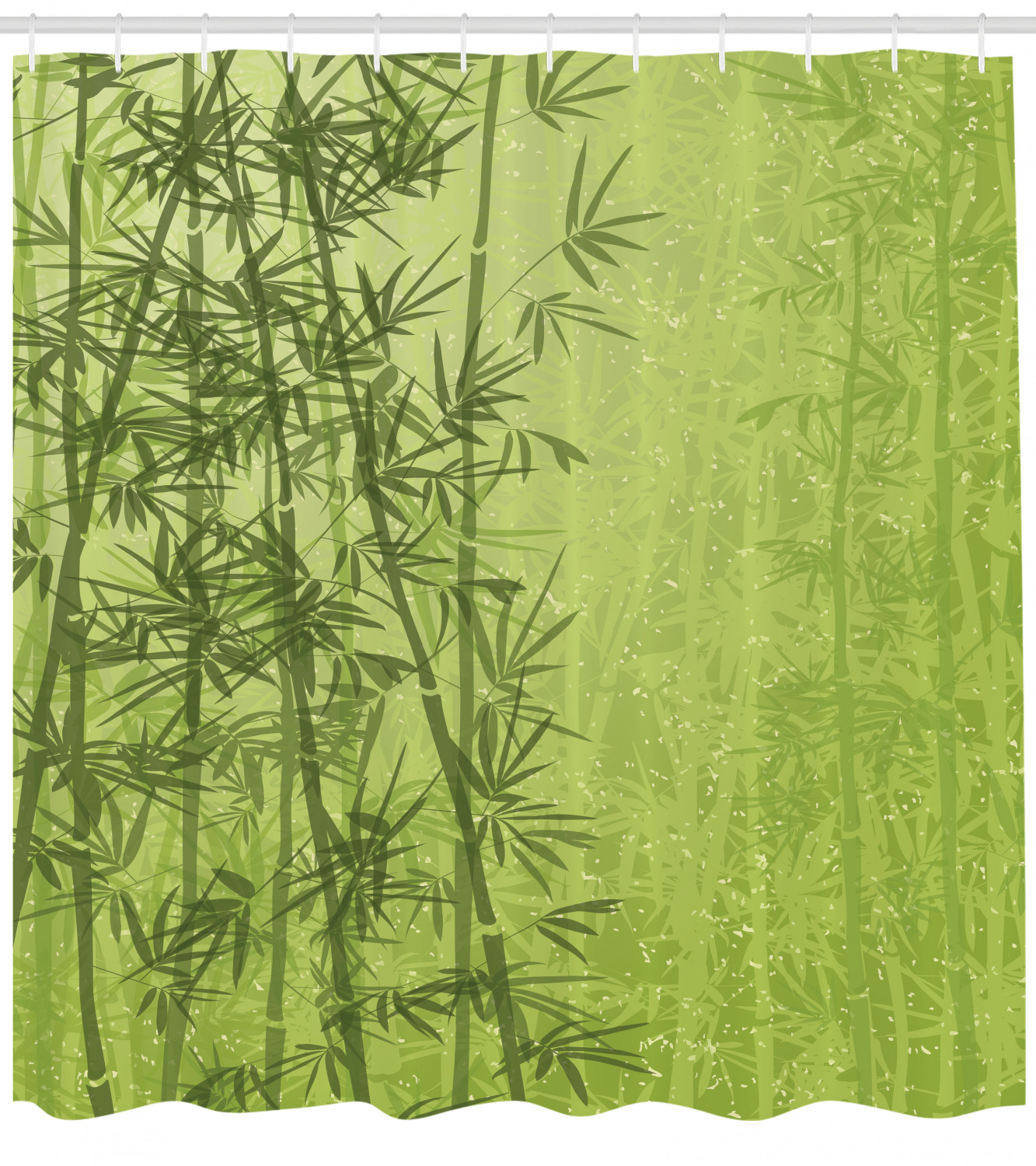 Bamboo Shower Curtain Made Of Fabric, Perfect For Your Bathroom Decor