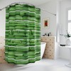Bamboo Shower Curtain With Ai Art Print, Ideal For Adding A Modern Touch To Your Bathroom