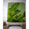 Banana Leaf Curtain, Tropical Shower Art Print, Perfect Bathroom Decor For Your Green Home