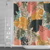 Banana Leaf Shower Curtain, Summer Jungle Shower Curtain for Your Exotic Bathroom