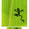 Banana Leaf and Frog Pattern Shower Curtain for Cute and Tropical Bathroom Decor