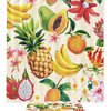 Banana, Papaya, And Pineapple Fruits Shower Curtain Set For Bathroom