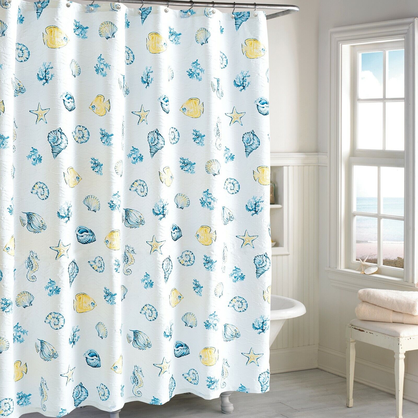 Barbados Destination Shower Curtain With Underwater Charm - Image 2