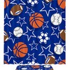 Baseball Basketball Football Pattern Shower Curtain For Bathroom