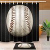 Baseball League Shower Curtain