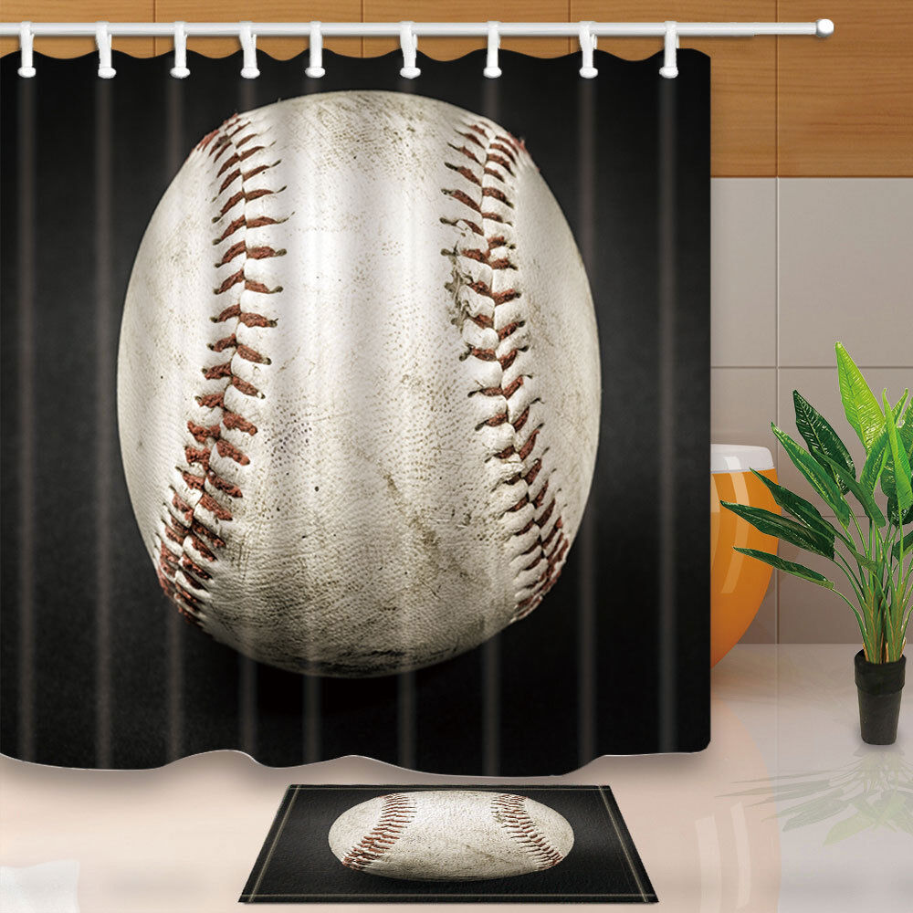Baseball League Shower Curtain