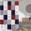 Baseball Patch Full Size Shower Curtain- Unique Msrp $6999