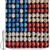 Baseball Shower Curtain | Independence Day American Flag Theme Bathroom Decor