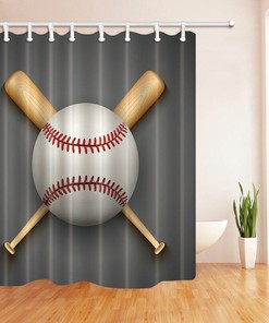 Baseball Sports Shower Curtain